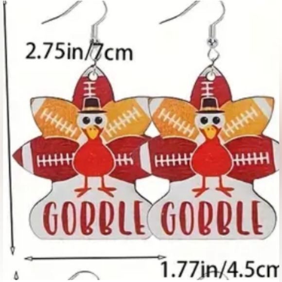 🇺🇸Thanksgiving Earrings 🍂🏈🦃 - Picture 3 of 3